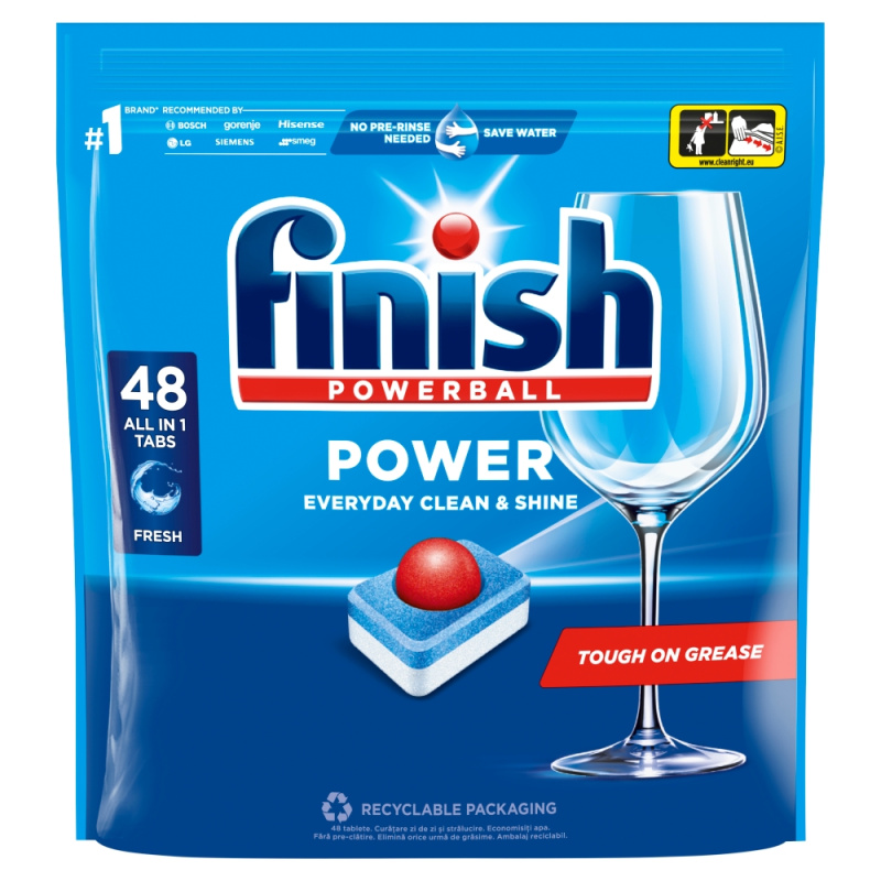 FINISH Power All in 1 Tablety do myčky nádobí 48 ks
