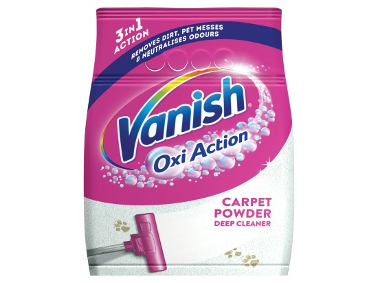VANISH Oxi Action Shake & Clean Prášek na čištění koberců 650 g