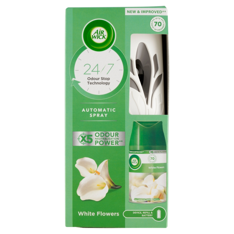 Air Wick Freshmatic White Flowers bytový sprej s vůní květin 250 ml
