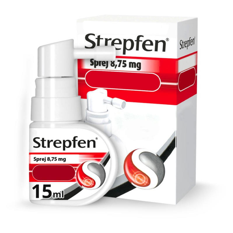 STREPFEN SPREJ 8,75MG Orální sprej, roztok 1X15ML