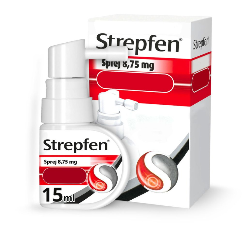 STREPFEN SPREJ 8,75MG Orální sprej, roztok 1X15ML