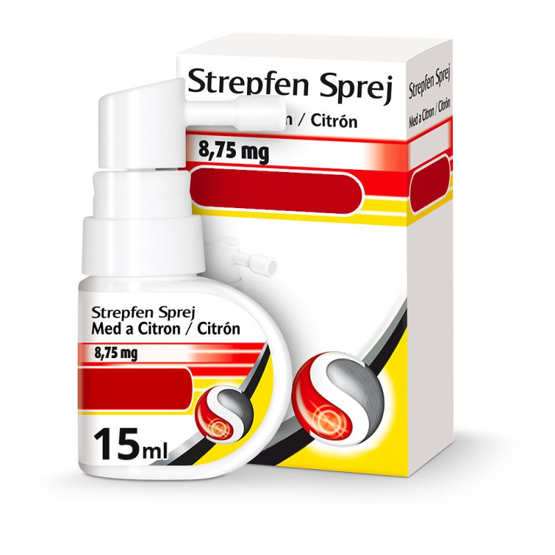 STREPFEN SPREJ MED A CITRON 8,75MG Orální sprej, roztok 1X15ML