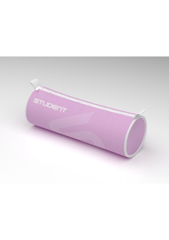 Penál ICO Student, pastelově růžový ICO Trade