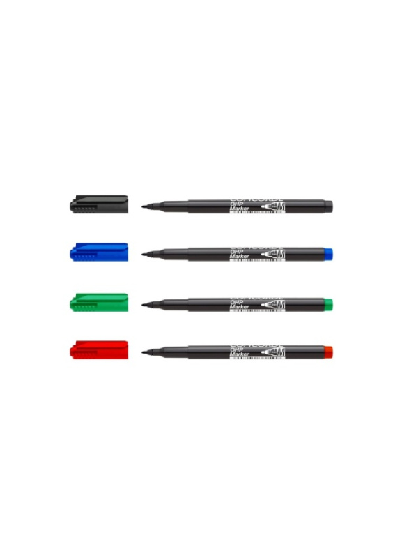 Popisovač CONCORDE OHP M, permanentní, sada 4ks CONCORDE