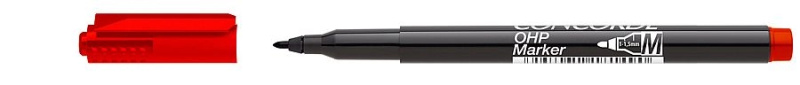 Popisovač CONCORDE OHP M, permanentní, červený CONCORDE