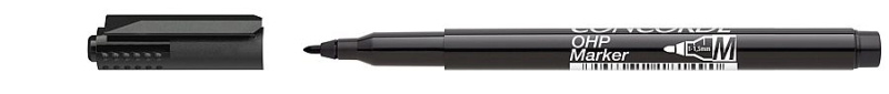 Popisovač CONCORDE OHP M, permanentní, černý CONCORDE