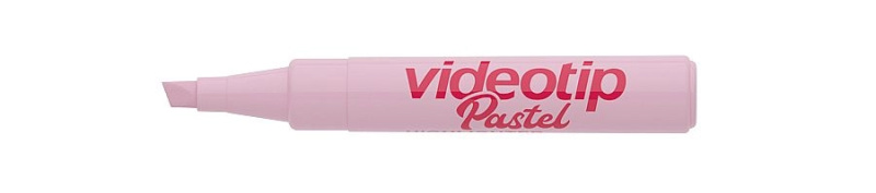Zvýrazňovač ICO Videotip pastelový, pastel růžová ICO