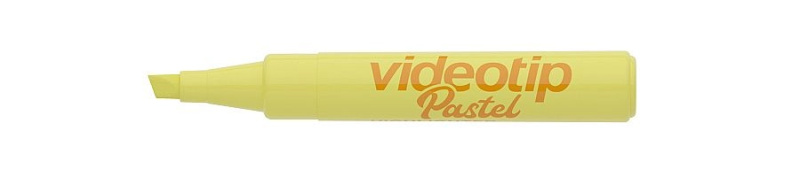Zvýrazňovač ICO Videotip pastelový, pastel žlutá ICO