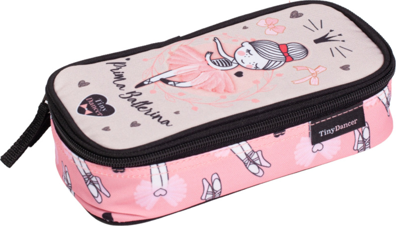 Školní penál LizzyCard dvoupatrový, 1 zip, tanečnice