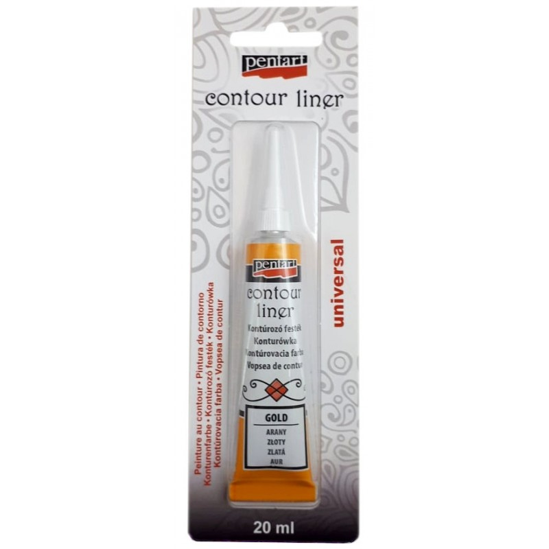 Pentart Konturovací liner metalický PENTART 20 ml ZLATÁ