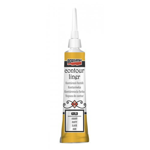 Pentart Konturovací liner metalický PENTART 20 ml ZLATÁ