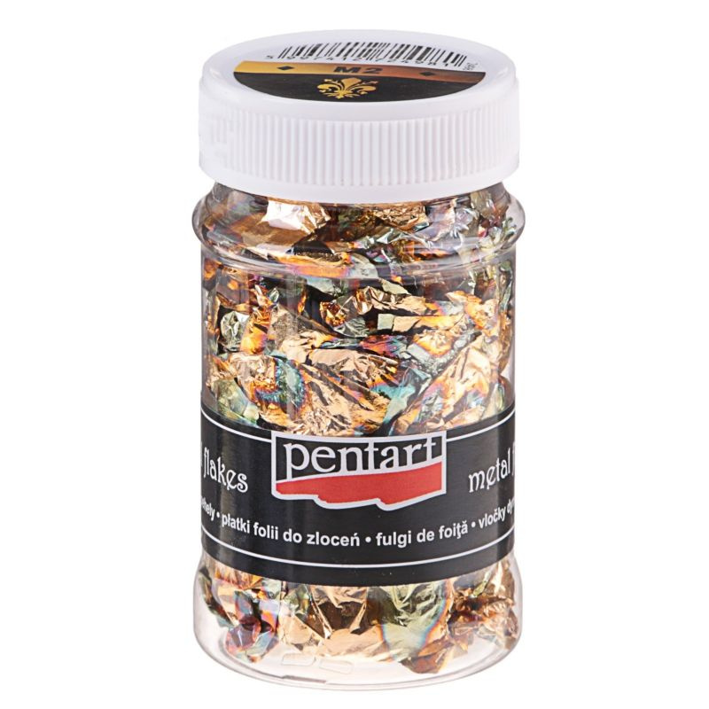 Pentart Vločky metalické PENTART 1 g vzor M2