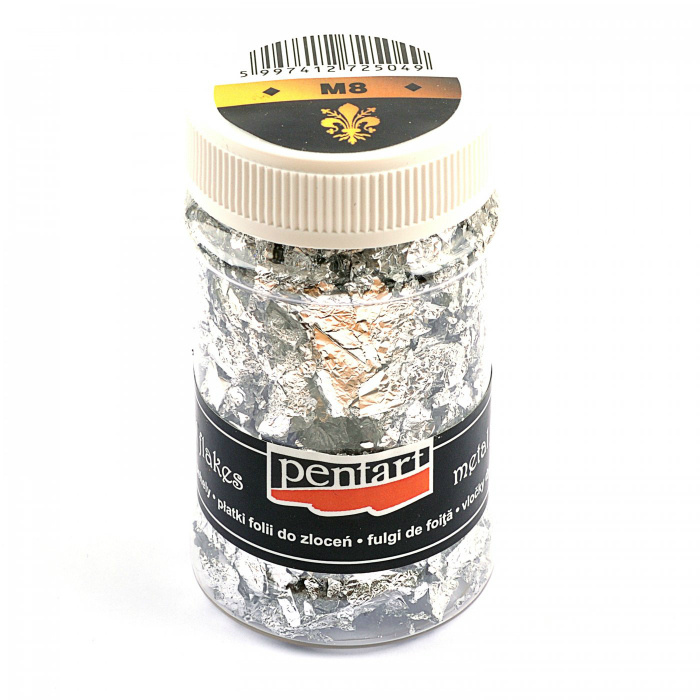 Pentart Vločky metalické PENTART 1 g vzor M8