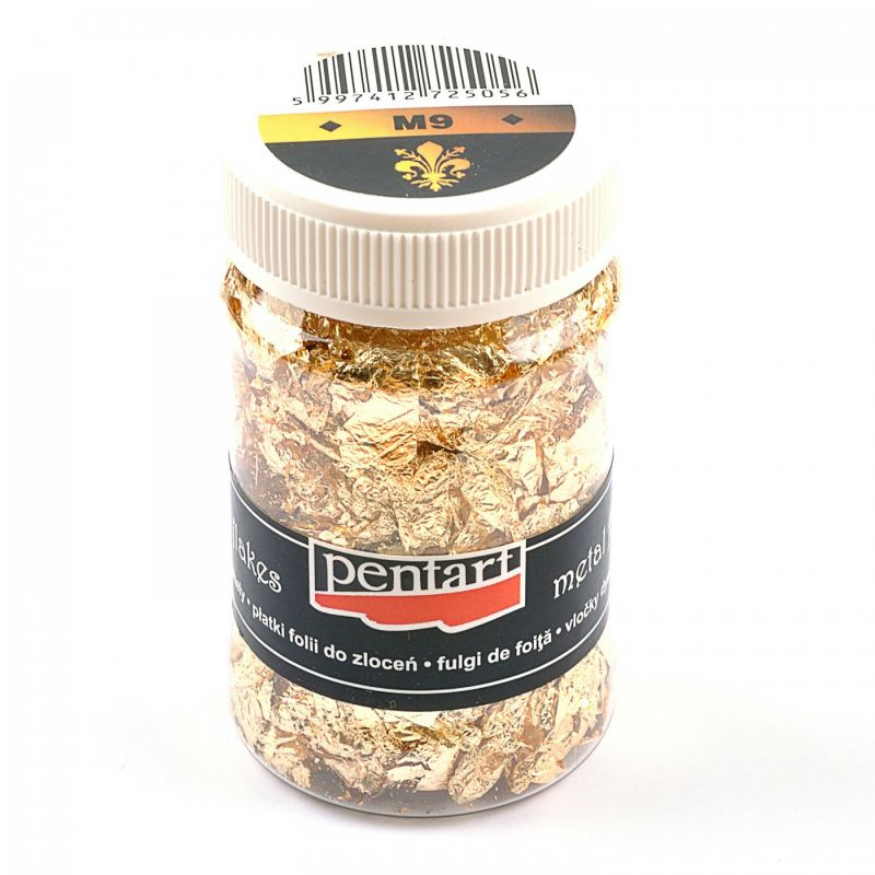 Pentart Vločky metalické PENTART 1 g vzor M9