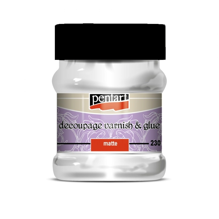 Pentart Lepidlový lak na decoupage matný PENTART 230 ml