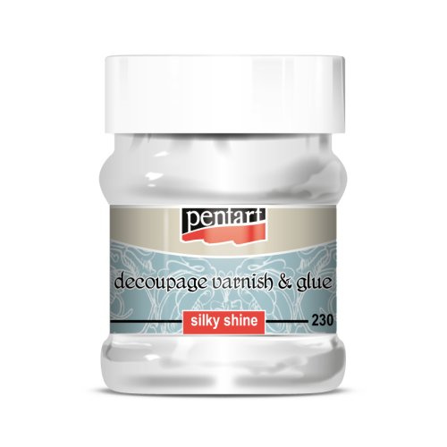 Pentart Lepidlový lak na decoupage hedvábný lesk PENTART 230 ml
