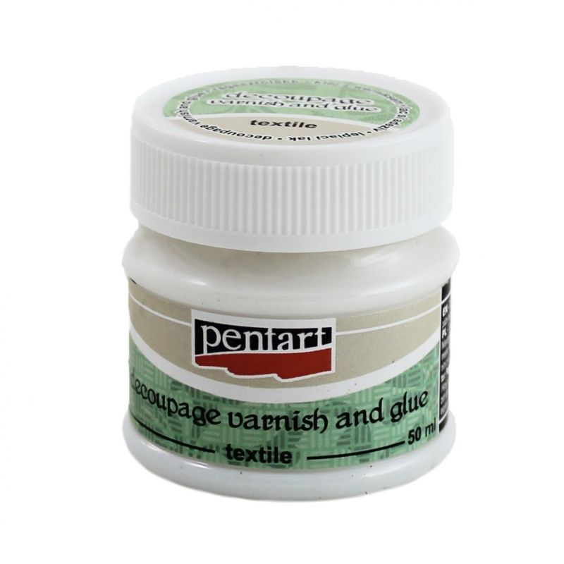Pentart Lepidlo a lak Decoupage na textil PENTART 50 ml