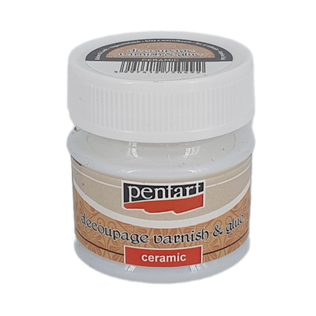 Pentart Lepidlo a lak Decoupage na keramiku PENTART 50 ml