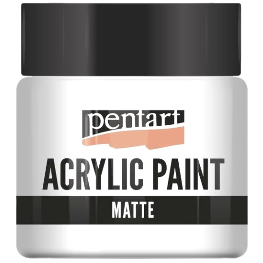 Pentart Akrylová barva matná PENTART 50 ml TITANOVÁ BÍLÁ