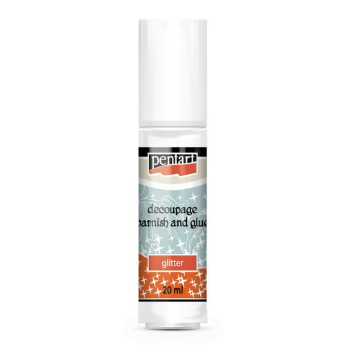 Pentart Lepidlový lak na decoupage Glitter PENTART 20 ml