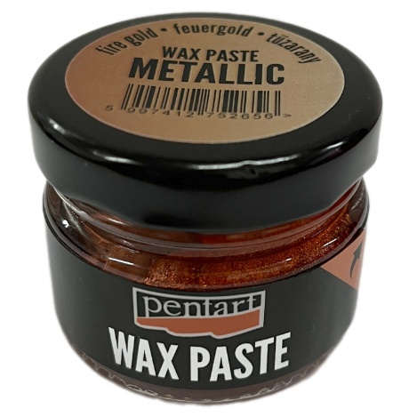 Pentart Vosková pasta metalická PENTART 20 ml OHNIVÁ ZLATÁ