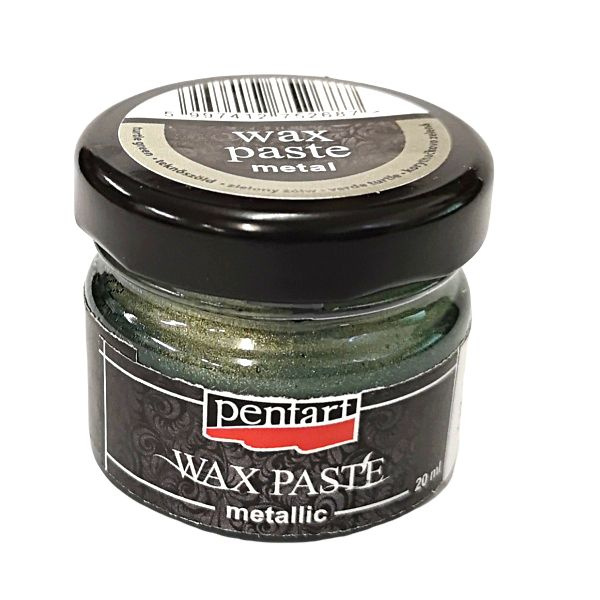 Pentart Vosková pasta metalická PENTART 20 ml ŽELVÍ ZELENÁ