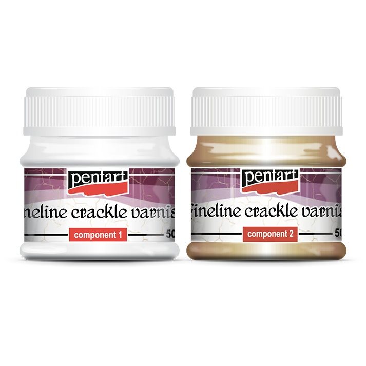 Pentart Krakelovací lak Fineline - dvousložkový PENTART 50 ml