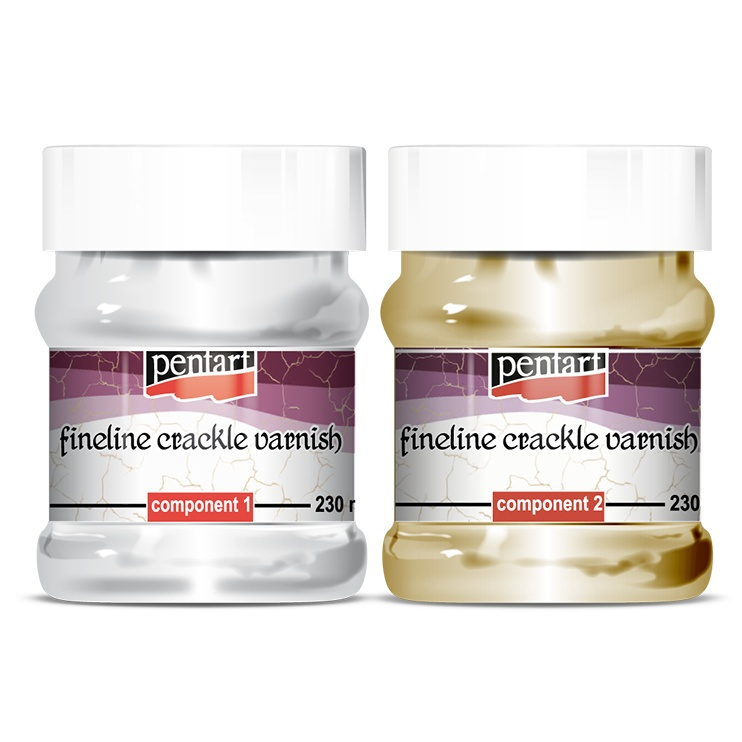 Pentart Krakelovací lak Fineline - dvousložkový PENTART 230 ml