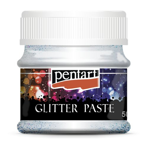 Pentart Glitrová pasta fine PENTART 50 ml STŘÍBRNÁ