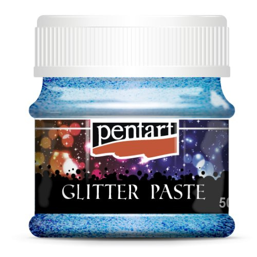 Pentart Glitrová pasta fine PENTART 50 ml SVĚTLÁ MODRÁ