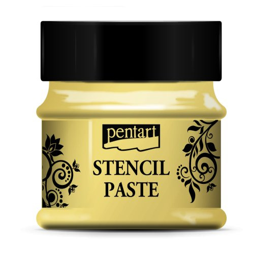 Pentart Šablonová pasta perleťová 50 ml ŽLUTÁ