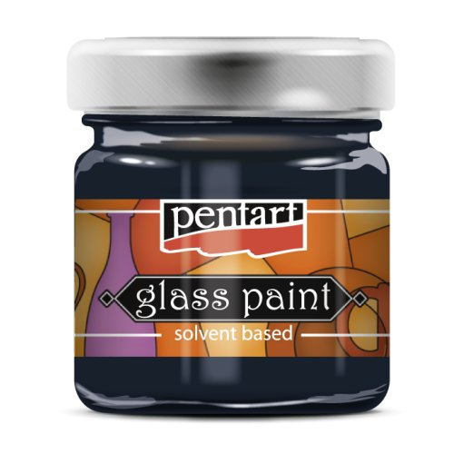Pentart Barva na sklo nevypalovací PENTART 30 ml MODRÁ BOUŘE