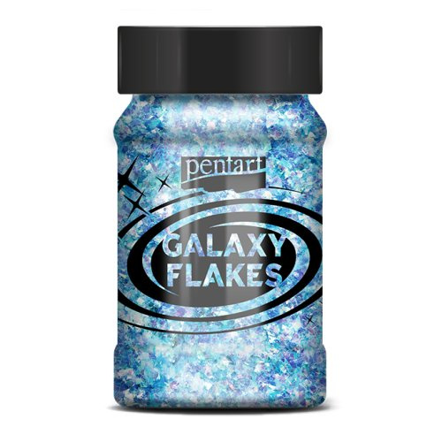 Pentart Galaxy vločky PENTART 15 g URAN MODRÁ