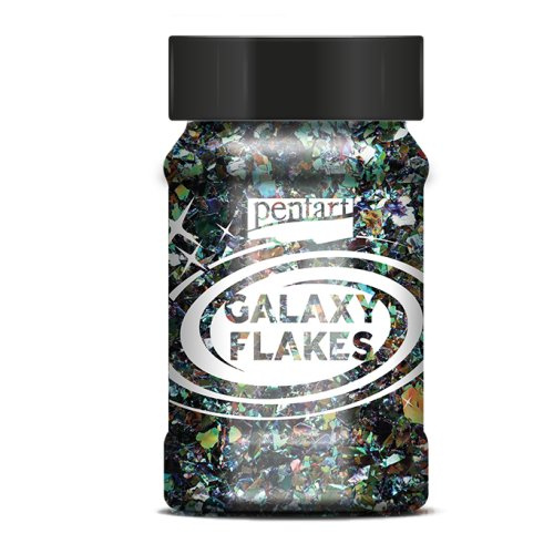Pentart Galaxy vločky PENTART 15 g SATURN ZELENÁ