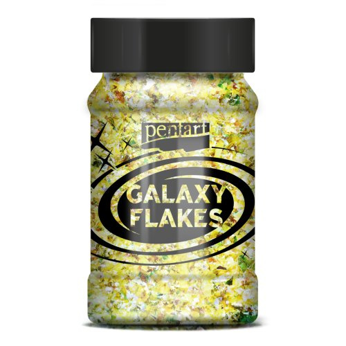 Pentart Galaxy vločky PENTART 15 g PLUTO ŽLUTÁ