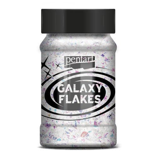 Pentart Galaxy vločky PENTART 15 g JUPITER BÍLÁ