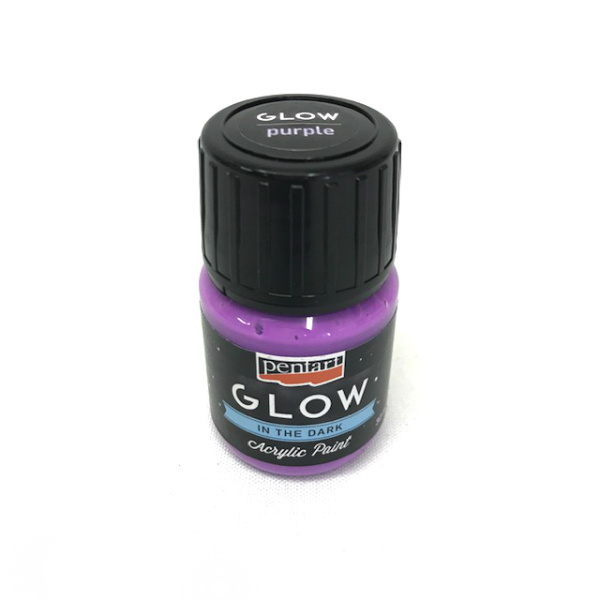 Pentart Akrylová barva svítící ve tmě PENTART 30 ml LILA