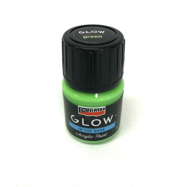 Pentart Akrylová barva svítící ve tmě PENTART 30 ml ZELENÁ