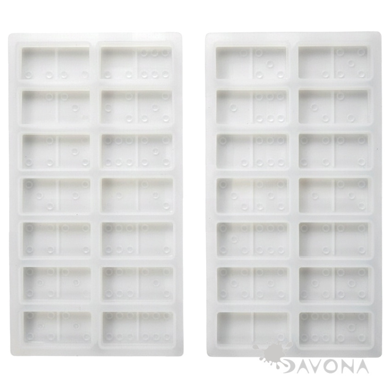 Silikonová forma na odlévání Pentart - domino (2ks)