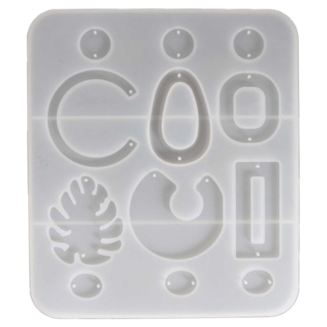 Silikonová forma na odlévání Pentart - naušnice 14 × 15,8 × 0,8 cm (1ks)