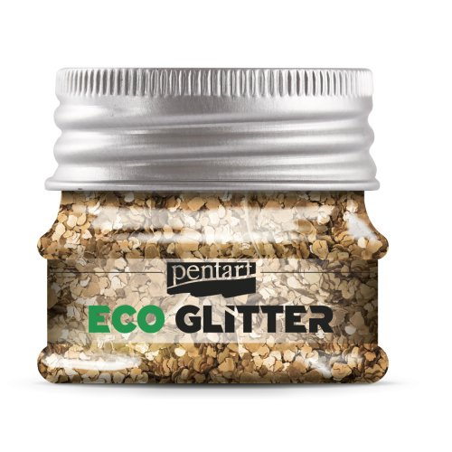 Pentart Eko Glitter PENTART 15 g KONFETY RŮŽOVO ZLATÁ