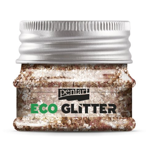 Pentart Eko Glitter PENTART 15 g HRUBÁ RŮŽOVO ZLATÁ