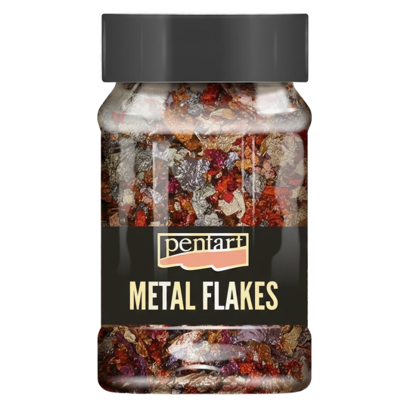 Pentart Metalické vločky PENTART 100 ml M12