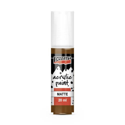 Pentart Akrylová barva matná PENTART 20 ml KAŠTANOVÁ