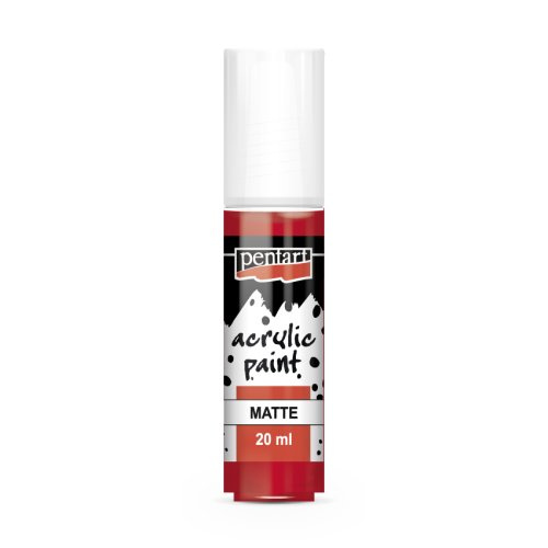 Pentart Akrylová barva matná PENTART 20 ml LIPSTICK ČERVENÁ