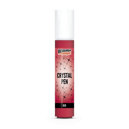 Pentart Křišťálové pero PENTART 30 ml ČERVENÁ