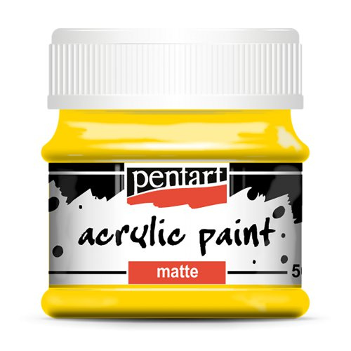 Pentart Akrylová barva matná PENTART 50 ml ŽLUTÁ