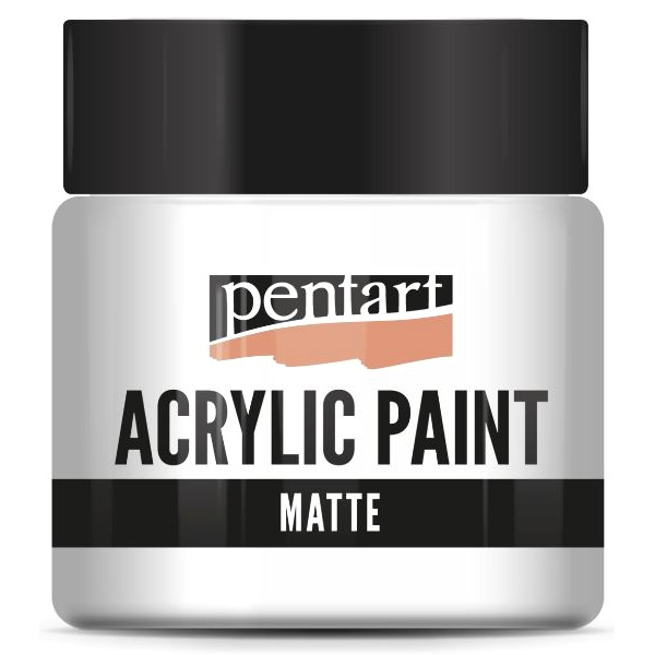Pentart Akrylová barva matná PENTART 50 ml BÍLÁ