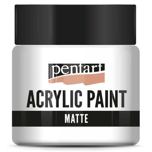 Pentart Akrylová barva matná PENTART 50 ml KRÉMOVÁ BÍLÁ
