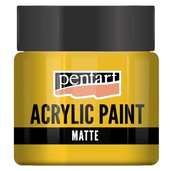 Pentart Akrylová barva matná PENTART 50 ml SLUNEČNÍ ŽLUTÁ